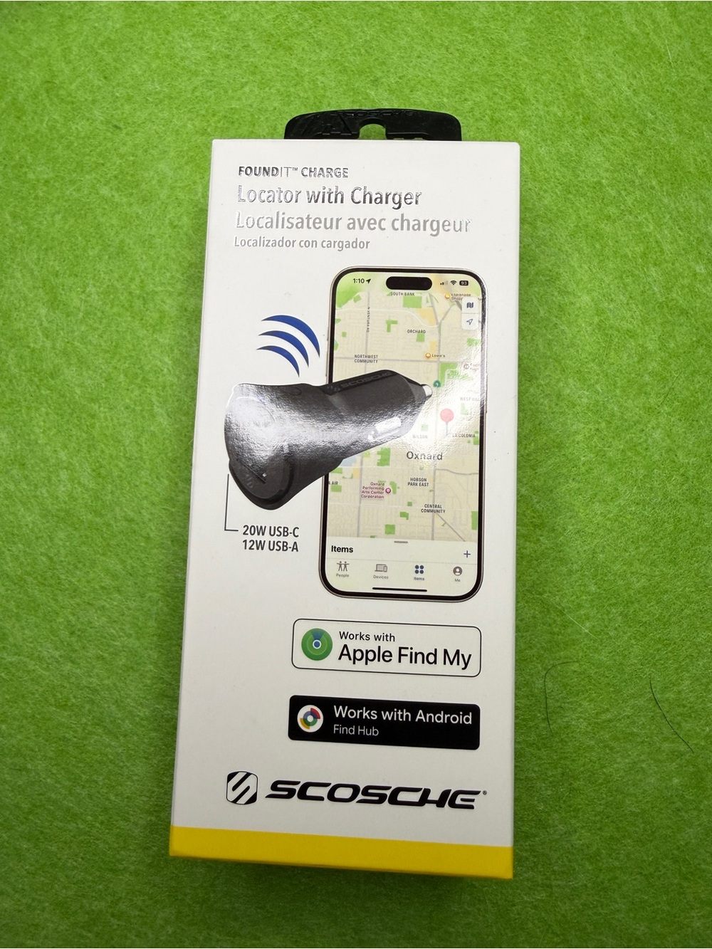 Scosche FoundIt Charge Locator with Charger - Black